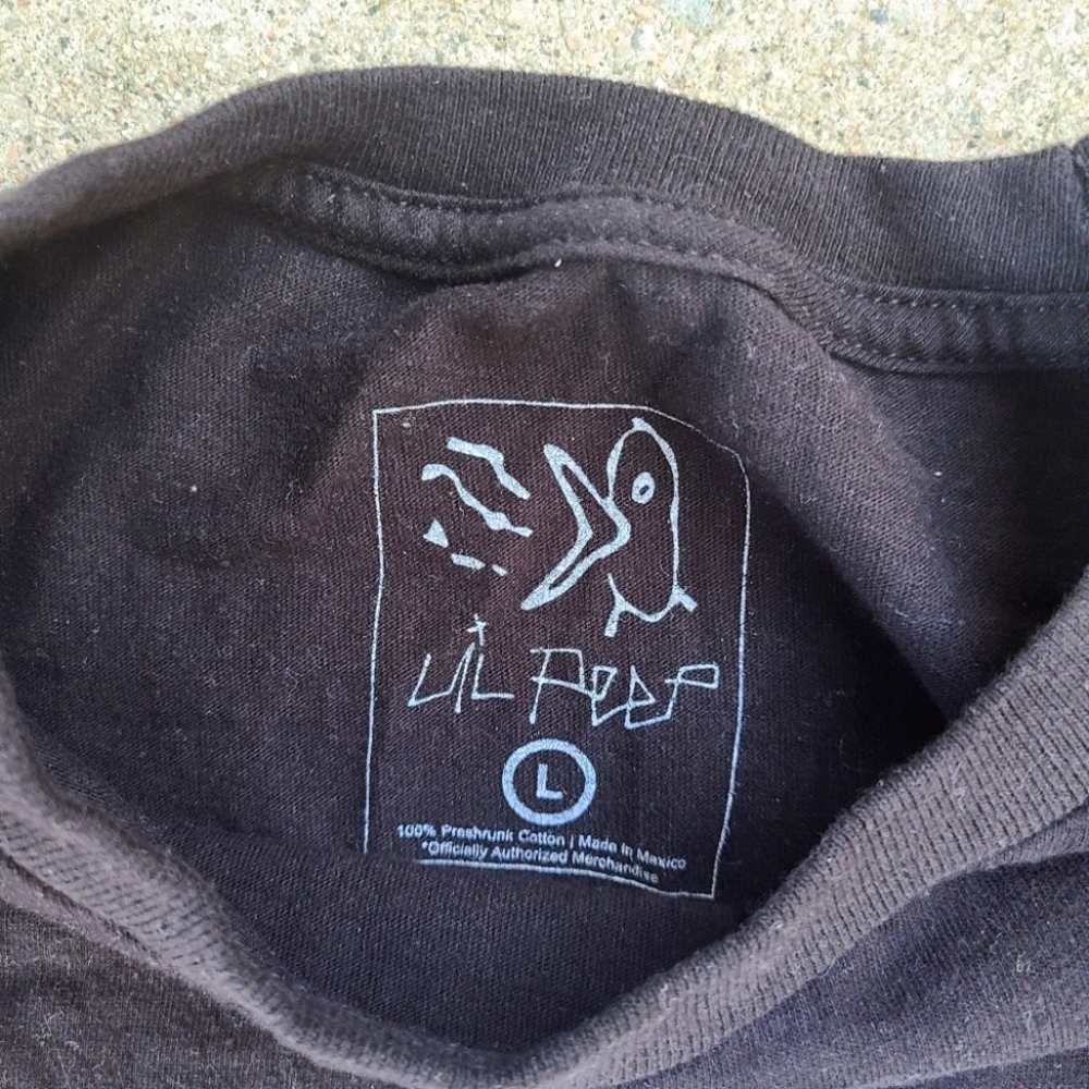 Lil Peep black t shirt new LARGE